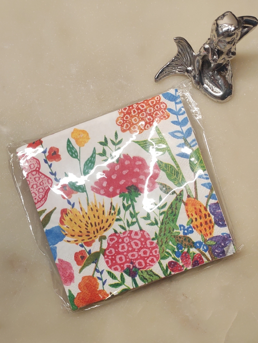 Final Sale!🔥NEW! Mariposa RARE Silver Mermaid Napkin Box And Mermaid Weight - Picture 15 of 16